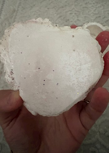 Gri beyaz kalp şeklinde küllük - Görsel 2