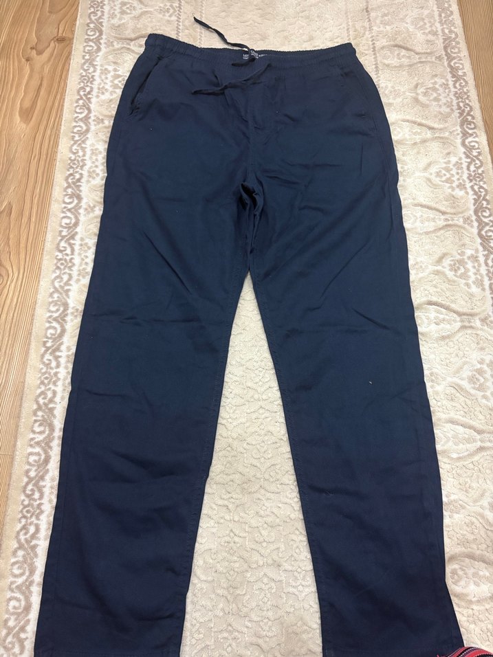 Lacivert Kemerli Regular Fit Erkek Pantolon - Görsel 2