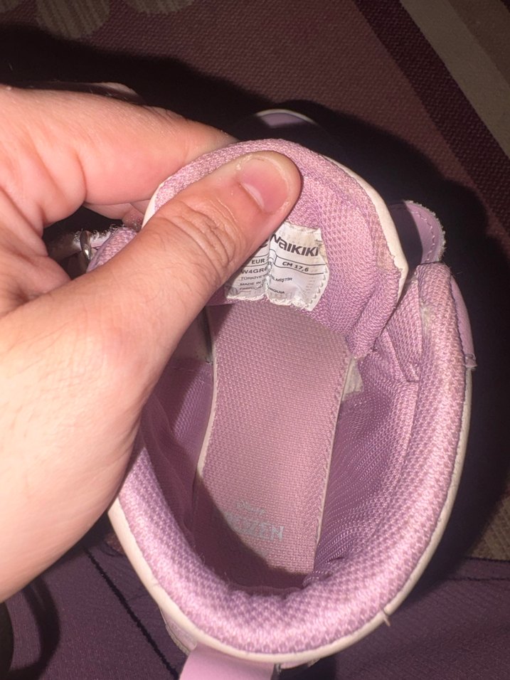 Kız Çocuk Pembe Yılan Desenli Spor Ayakkabı - Görsel 4