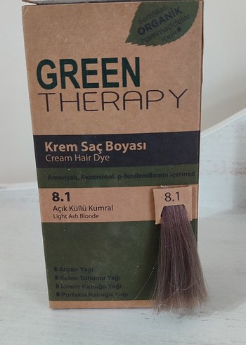 Green Therapy Açık Küllü Kumral Saç Boyası 8.1 - Görsel 3
