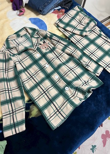 Yeşil Ekoseli Pijama Takımı - Görsel 2