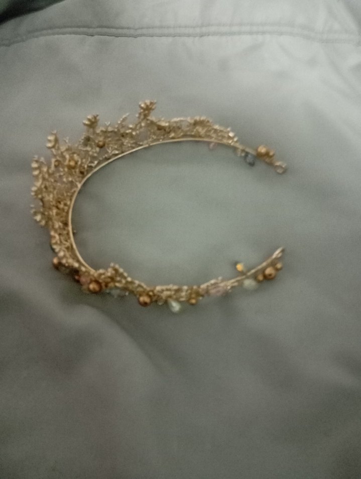 Boncuklu Bej Bohem Saç Aksesuarı - Görsel 4