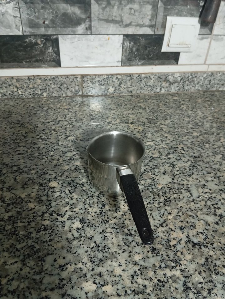 Gri Kulplu Paslanmaz Çelik Cezve - Görsel 2