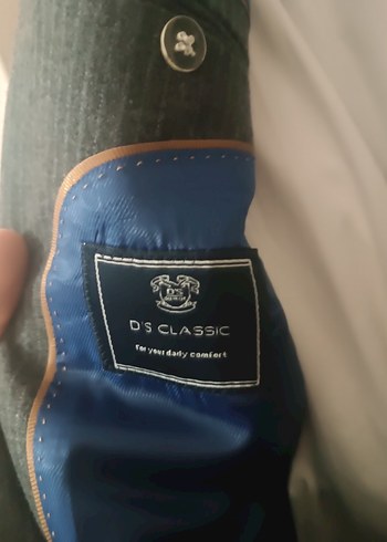 D'S damat Gri Erkek Desenli takım elbise - Görsel 3