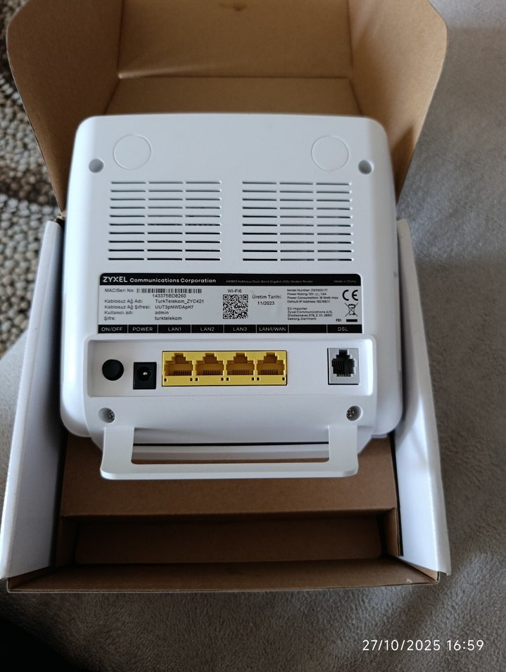 Türk Telekom Zyxel DX3300-T1 Modem - Görsel 2