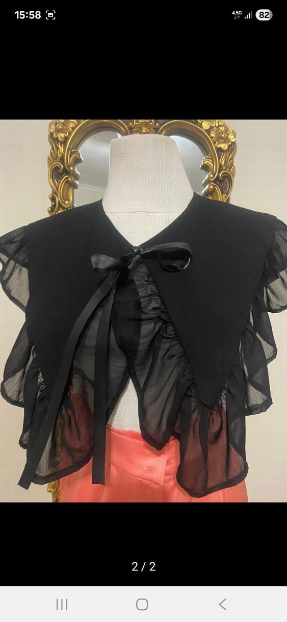 fırfırlı seyyar pelerin - Görsel 2