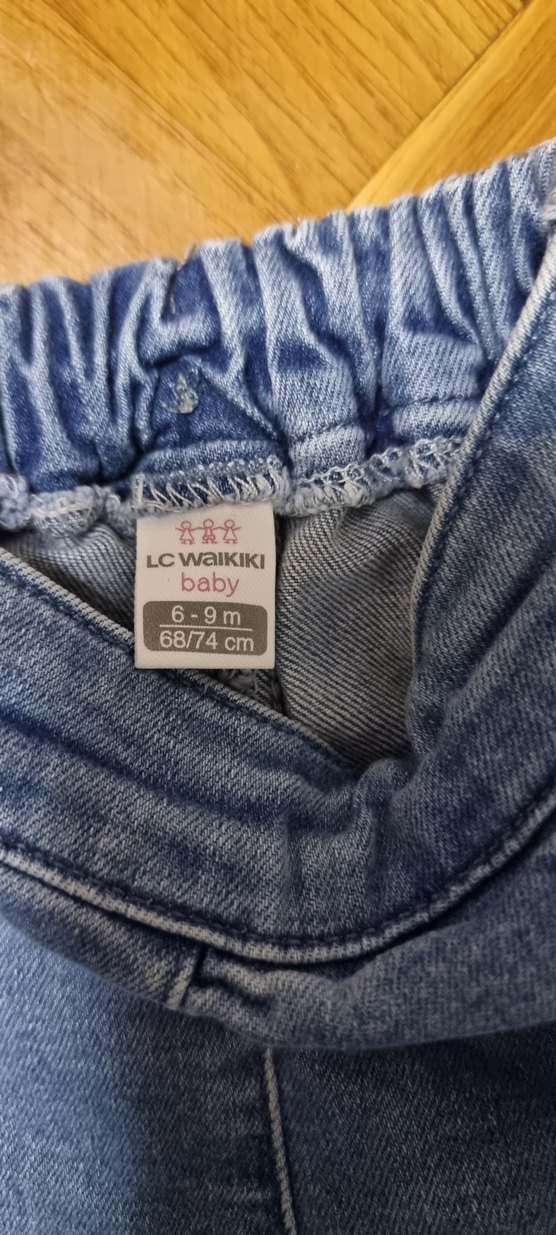 Düğmeli Mavi Kız Denim Şort - Görsel 3