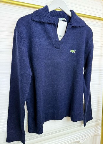 Lacivert Örgü kazak - Görsel 2