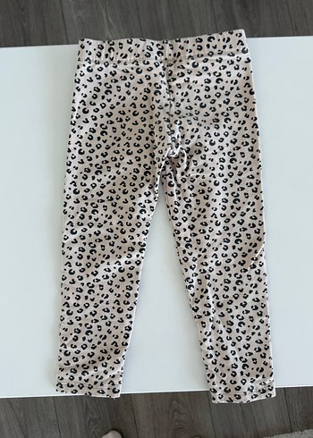 H&M Kız Çocuk Leopar Desenli Dar Kesim Tayt - Görsel 4