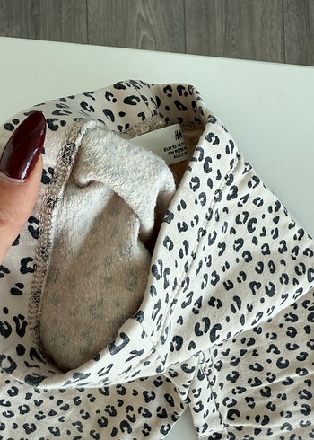 H&M Kız Çocuk Leopar Desenli Dar Kesim Tayt - Görsel 3