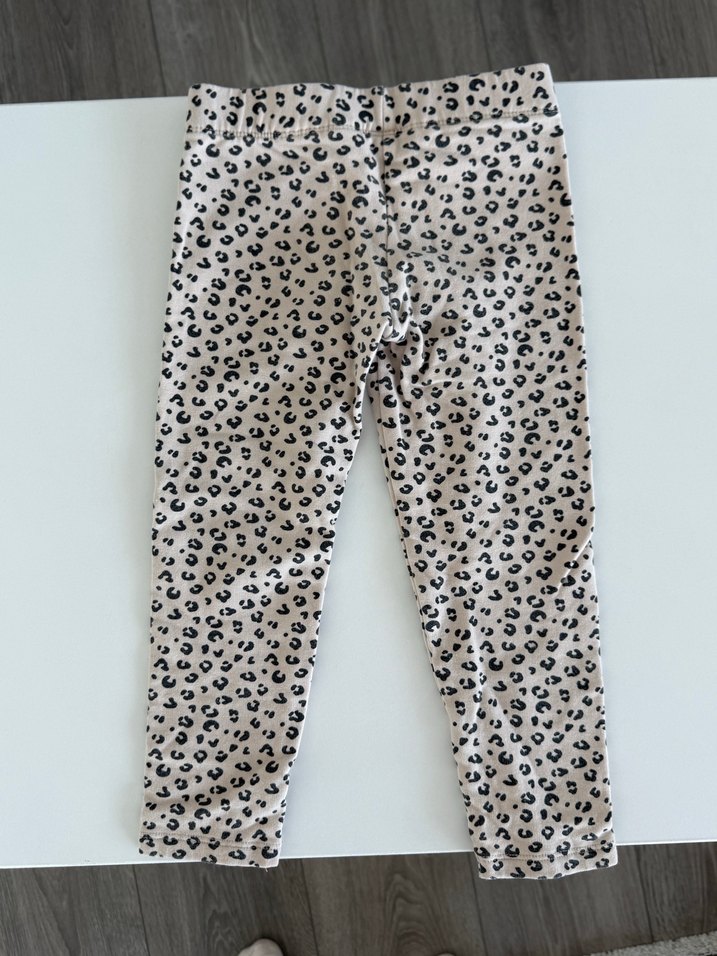 H&M Kız Çocuk Leopar Desenli Dar Kesim Tayt - Görsel 4