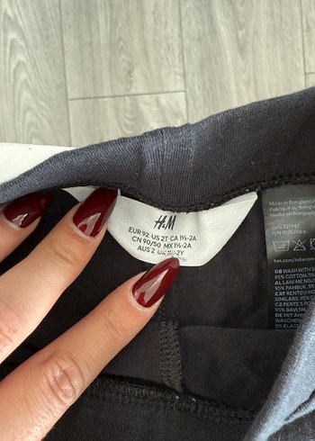 Kız Çocuk Siyah pamuklu tayt Pantolon espanyol - Görsel 5