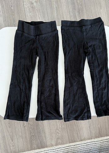 Kız Çocuk Siyah pamuklu tayt Pantolon espanyol - Görsel 2