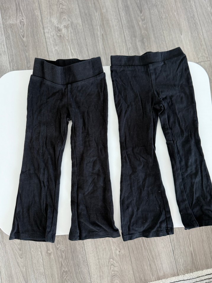 Kız Çocuk Siyah pamuklu tayt Pantolon espanyol - Görsel 3