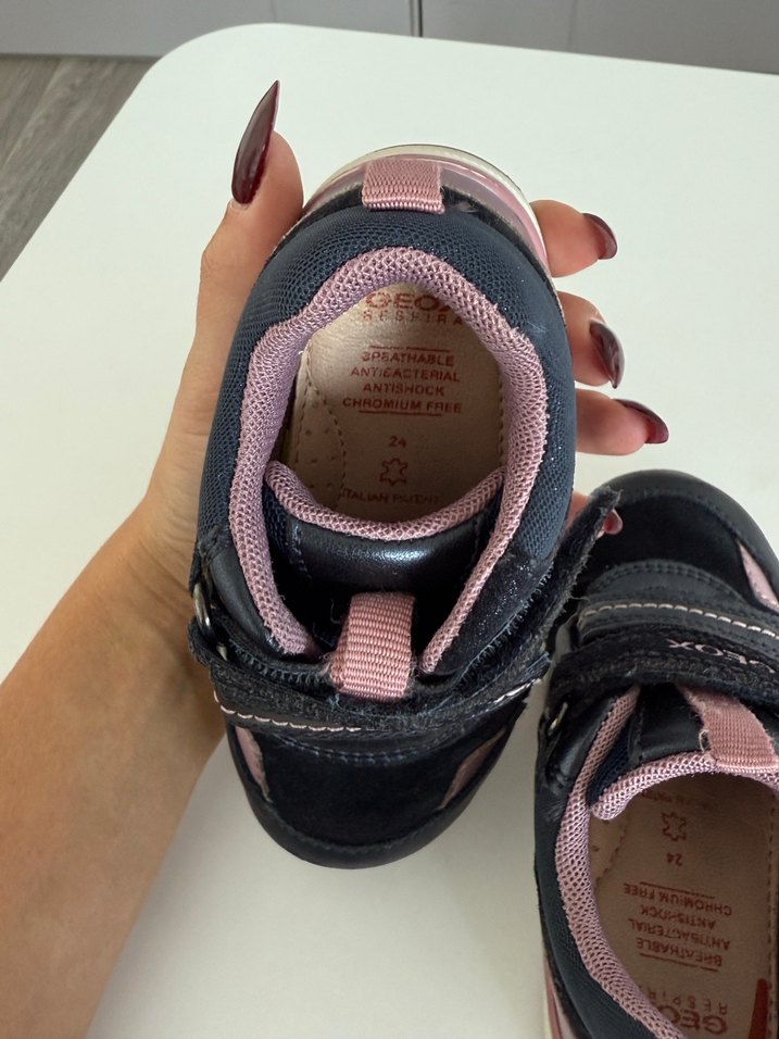 Kız Çocuk lacivert-Pembe Geox Spor Ayakkabı - Görsel 5