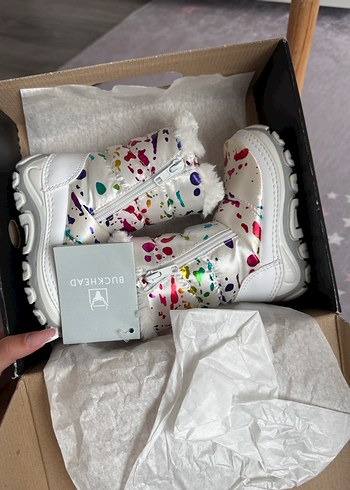 Kız Çocuk Çok Renkli Kürklü Yağmur Botu - Görsel 8