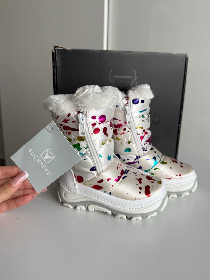 Kız Çocuk Çok Renkli Kürklü Yağmur Botu - Görsel 2