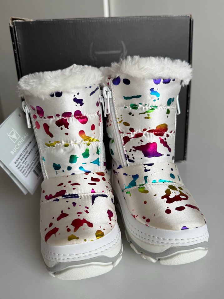 Kız Çocuk Çok Renkli Kürklü Yağmur Botu - Görsel 3