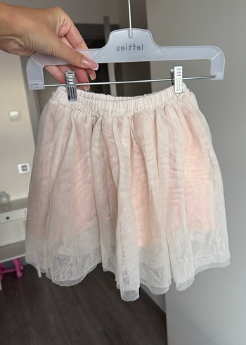 Zara Pembe Renkli Kız Çocuk Fırfırlı Bohem Etek - Görsel 2