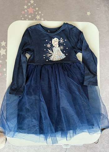 H&M elsa Uzun Kollu Kız Çocuk Elbise - Görsel 2