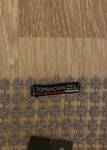 Zincir Detaylı Gri Mini Bluz - Görsel 2