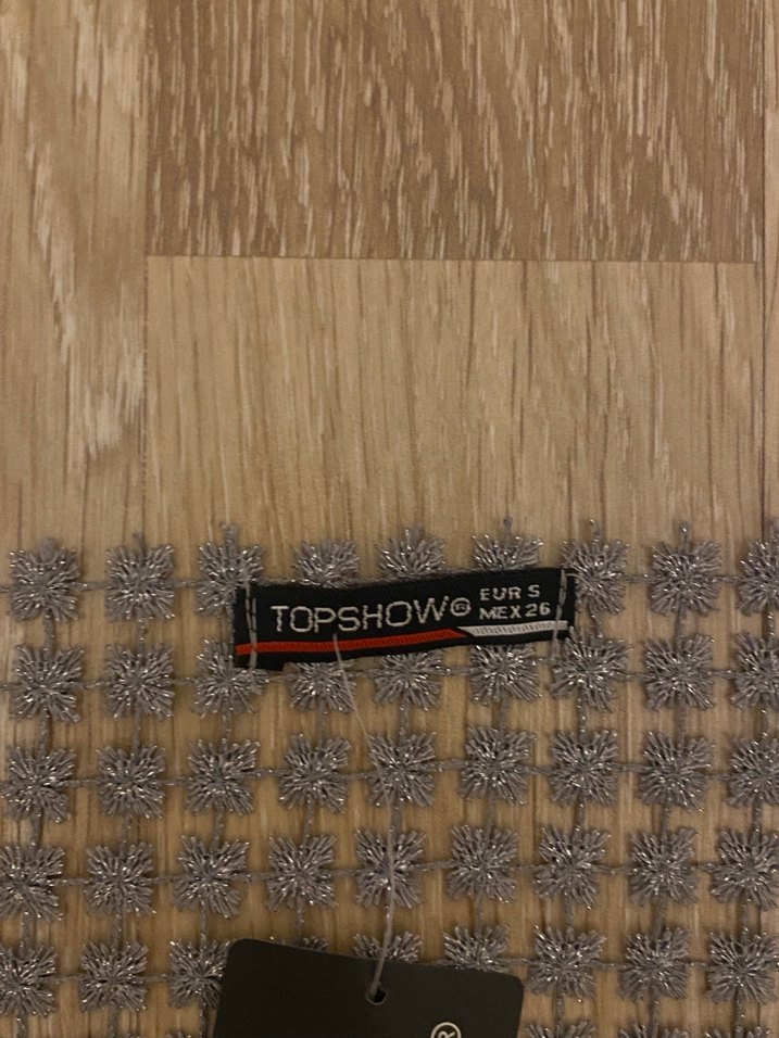 Zincir Detaylı Gri Mini Bluz - Görsel 2