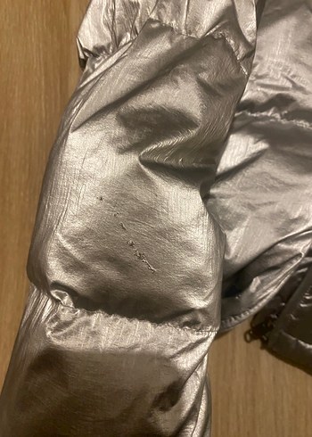 Gri Kapüşonlu Kadın Kış Montu - Görsel 8