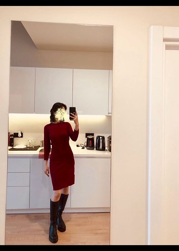 Mango Triko Midi Elbise - Görsel 3