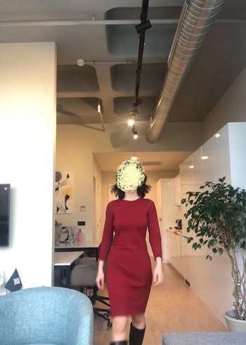 Mango Triko Midi Elbise - Görsel 4