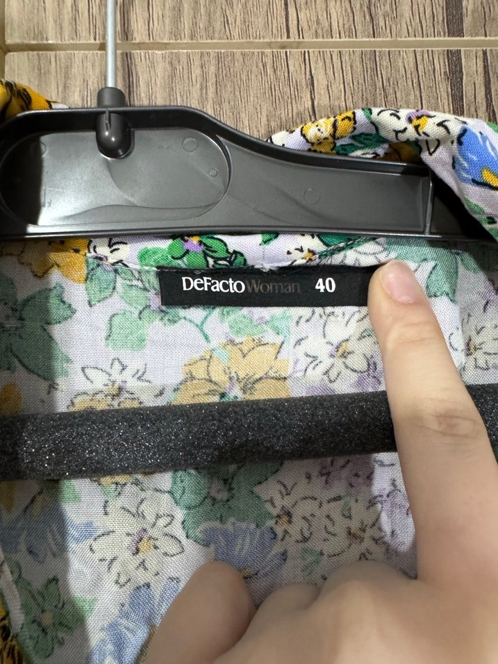 Uzun, bol kesim, kısa kollu bohem elbise - Görsel 4