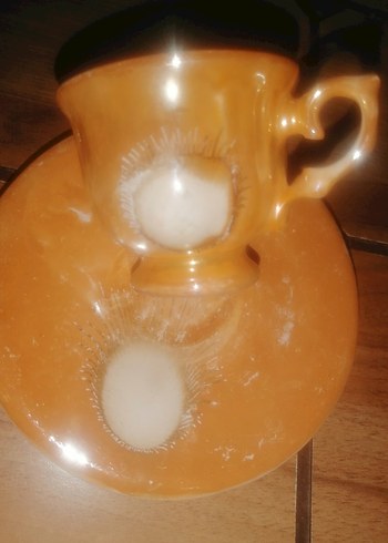 Bej Renkli Seramik Kahve Fincanı Takımı - Görsel 4