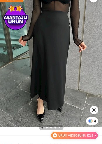 Trendyol & Milla Siyah etek