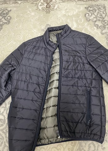 Gri Fermuarlı Erkek Mont - Görsel 2