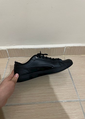 Siyah Puma Bağcıklı Kadın Spor Ayakkabı - Görsel 5