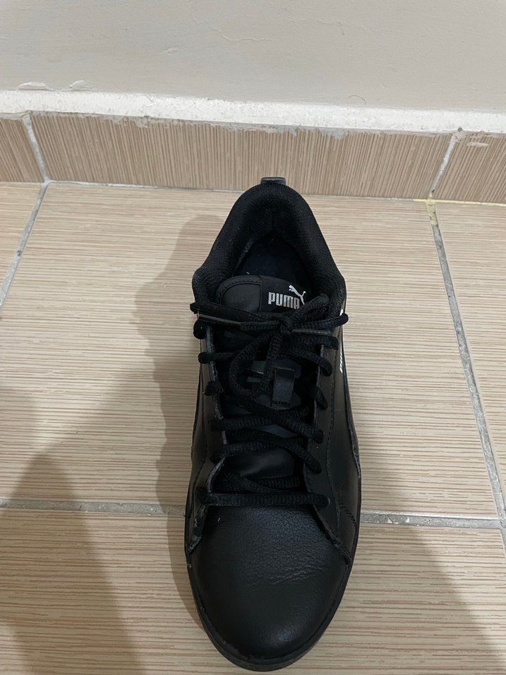 Siyah Puma Bağcıklı Kadın Spor Ayakkabı - Görsel 4