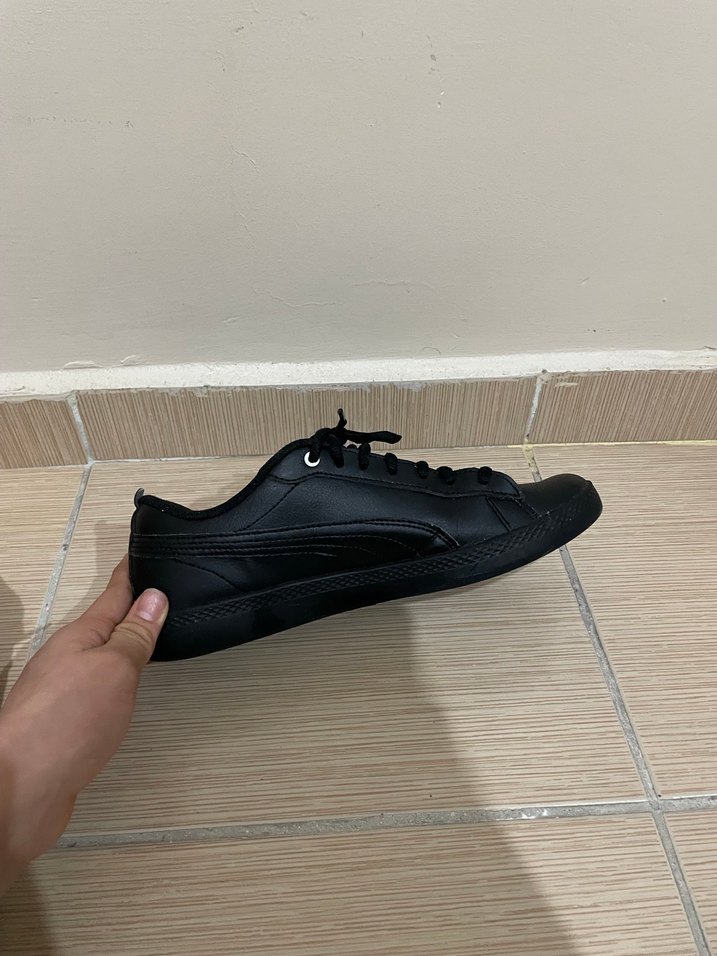 Siyah Puma Bağcıklı Kadın Spor Ayakkabı - Görsel 5