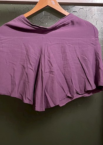 Lila mini şort etek - Görsel 4