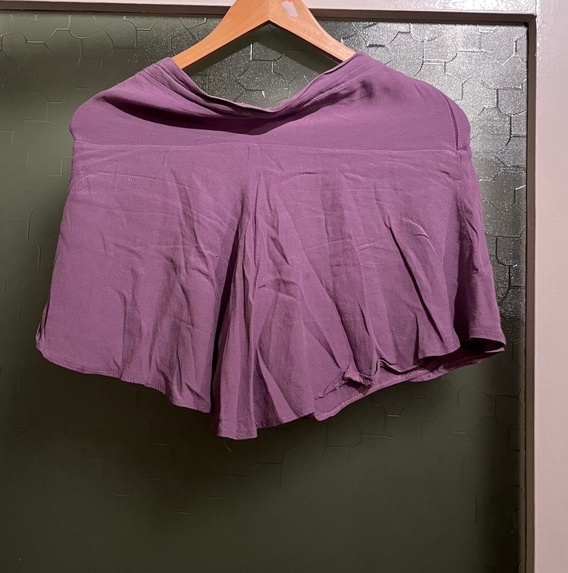 Lila mini şort etek - Görsel 4