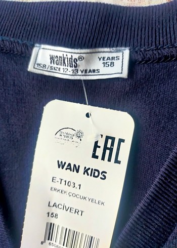 Erkek Çocuk Düğmeli V Yaka Süveter - Görsel 3