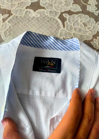 Erkek Gri Keten Uzun Kollu Gömlek - Görsel 3