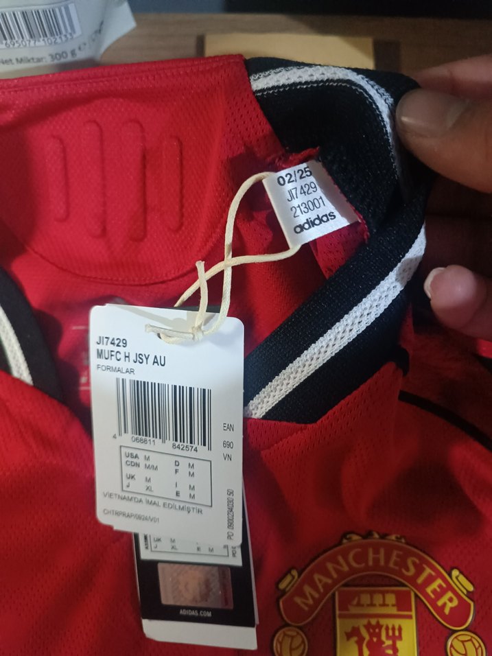 ORİJİNAL MANCHESTER UNİTED AUTHENTİC MAÇ FORMASI - Görsel 5