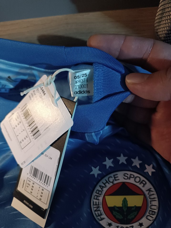 ORİJİNAL FENERBAHÇE MAVİ KALECİ MAÇ FORMASI - Görsel 4