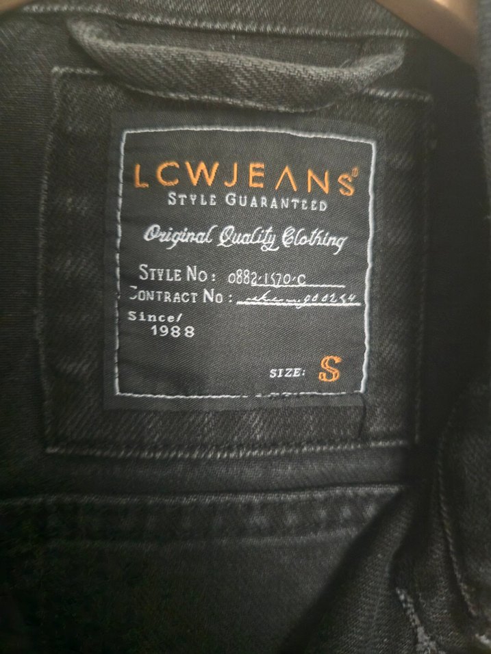 Siyah Düğmeli erkek Denim Ceket - Görsel 2