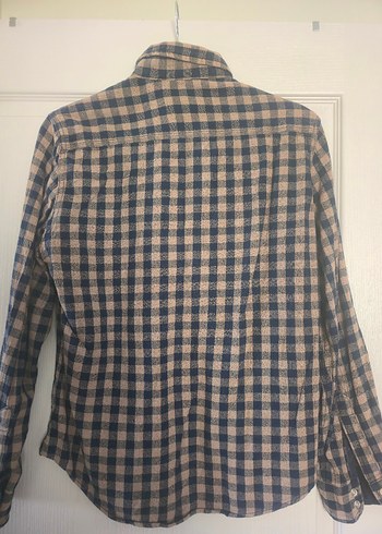 Düğmeli Uzun Kollu Kareli Erkek Gömlek - Görsel 2