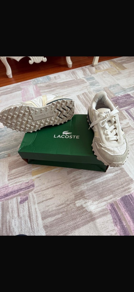 orjinal Lacoste Beyaz Erkek Spor Ayakkabı 40 no - Görsel 4