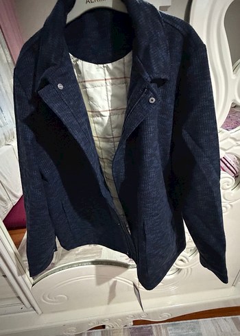 lacivert XXL beden loro piana kaşe mont ceket sıfır ürün - Görsel 11