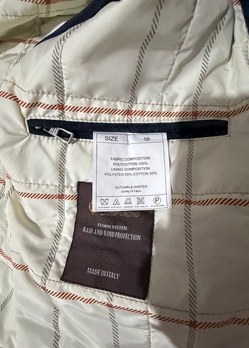 lacivert XXL beden loro piana kaşe mont ceket sıfır ürün - Görsel 9