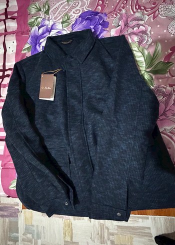 lacivert XXL beden loro piana kaşe mont ceket sıfır ürün - Görsel 5