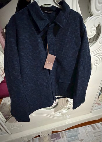 lacivert XXL beden loro piana kaşe mont ceket sıfır ürün - Görsel 4