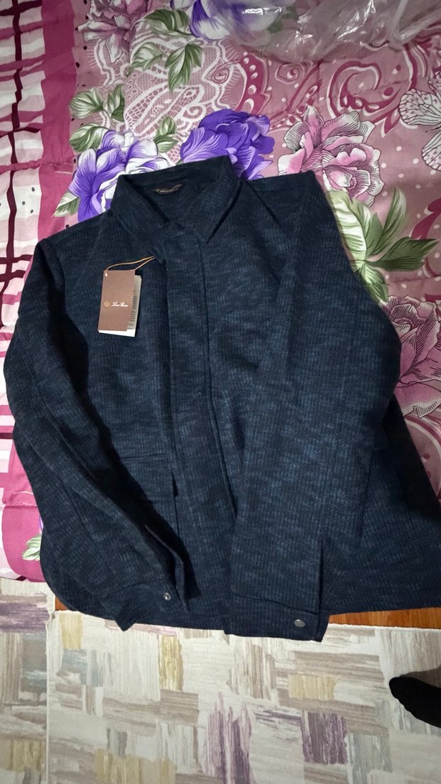 lacivert XXL beden loro piana kaşe mont ceket sıfır ürün - Görsel 5